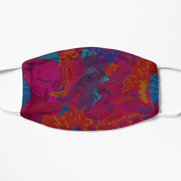 Poppy petals Flat Mask