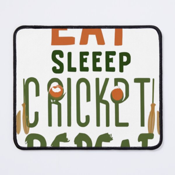 Item preview, Eat Sleep Cricket Repeat | Cricket Lover's T-Shirt designed and sold by ArtsyElegance4U ⭐⭐⭐⭐⭐.