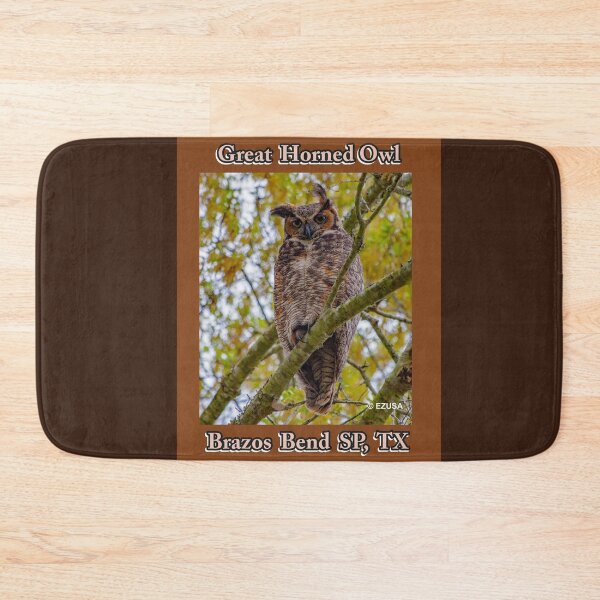 Item preview, Great Horned Owl, Brazos Bend State Park, Texas designed and sold by MoreEZUSA-Here.