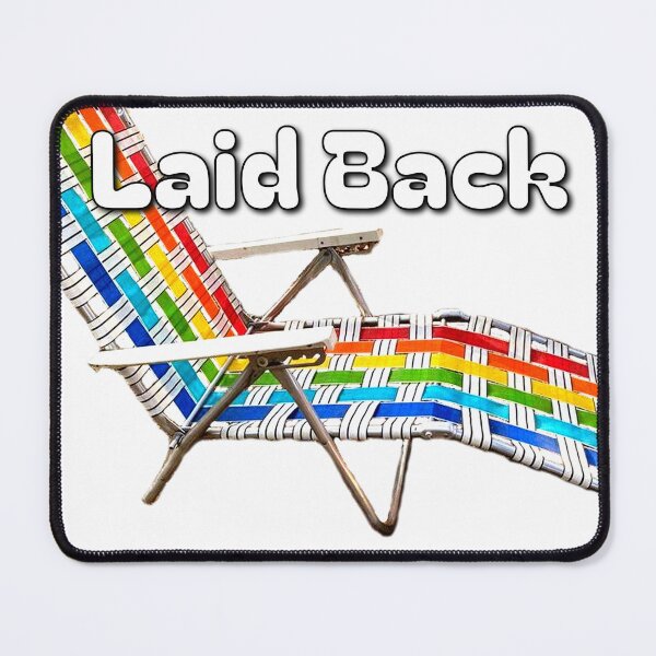 Item preview, Vintage 1970s Outdoor Rainbow Color Vinyl Webbing Lounge Chair, Lawn Chair designed and sold by BubbaCommerce.