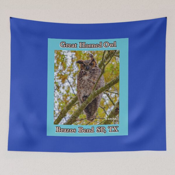 Item preview, Great Horned Owl, Brazos Bend State Park, Texas designed and sold by MoreEZUSA-Here.