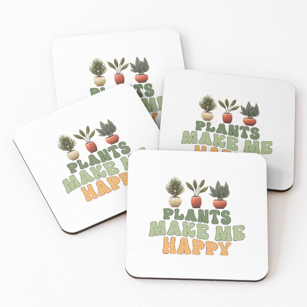 Item preview, Retro Plants Make Me Happy designed and sold by HappyLifeCreate.