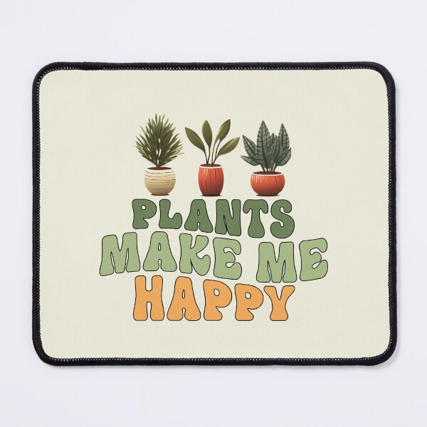 Item preview, Retro Plants Make Me Happy designed and sold by HappyLifeCreate.