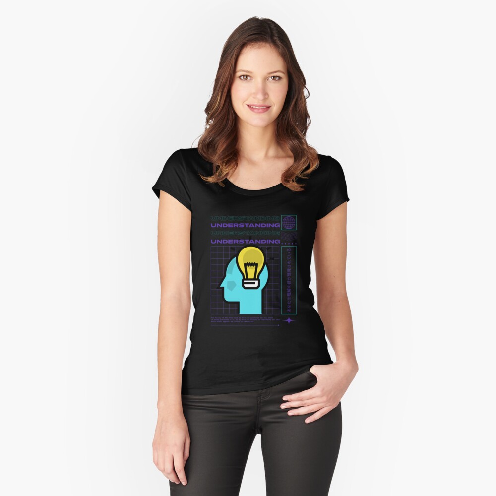 Item preview, Fitted Scoop T-Shirt designed and sold by SomefunEnt.