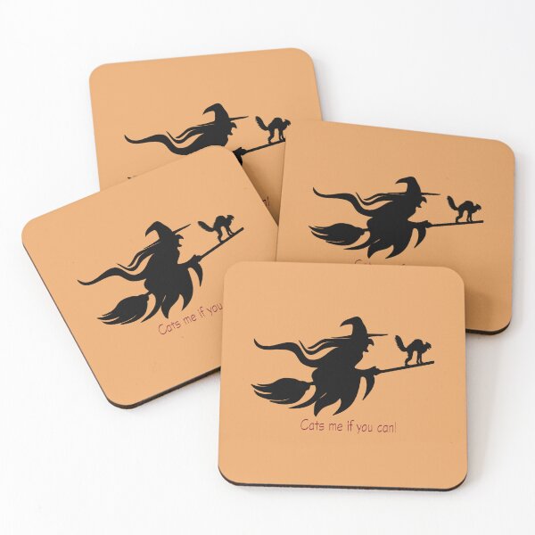 Item preview, Witch and Cat flying on Broom: Cats me if you can designed and sold by SomeGuyLou.
