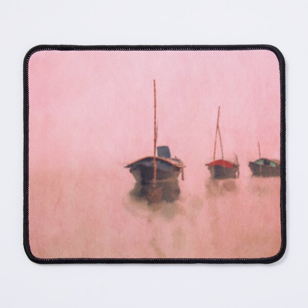 Item preview, Fishing Boats in a Lake designed and sold by Paint Dream Style.