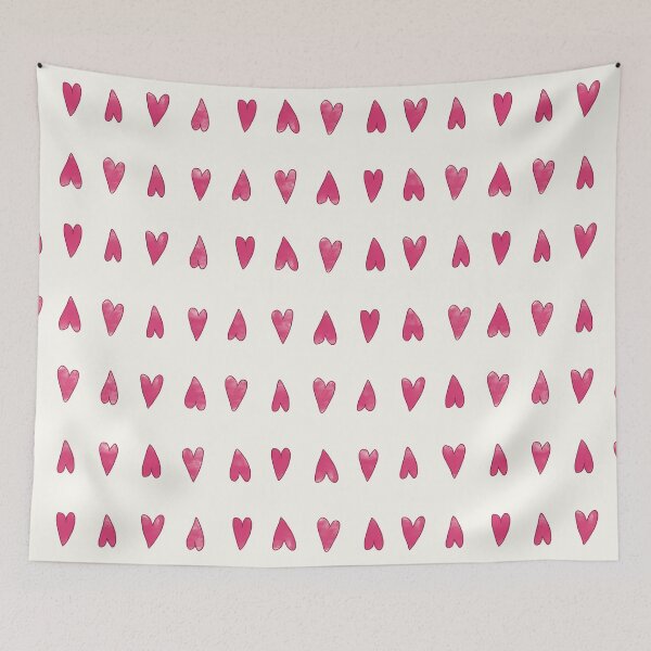 Item preview, Minimalist design of hand-painted hearts. Viva magenta version designed and sold by Origillus.