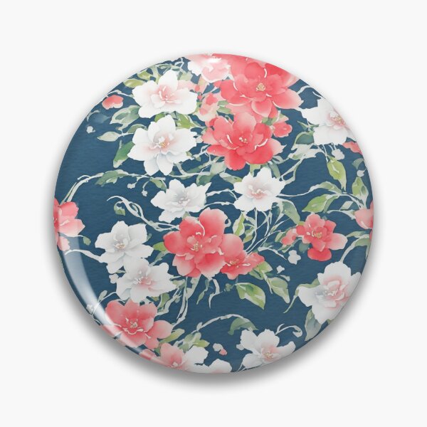 Item preview, Japanese flowers 07. Digital watercolor. designed and sold by DoodleLandShop.