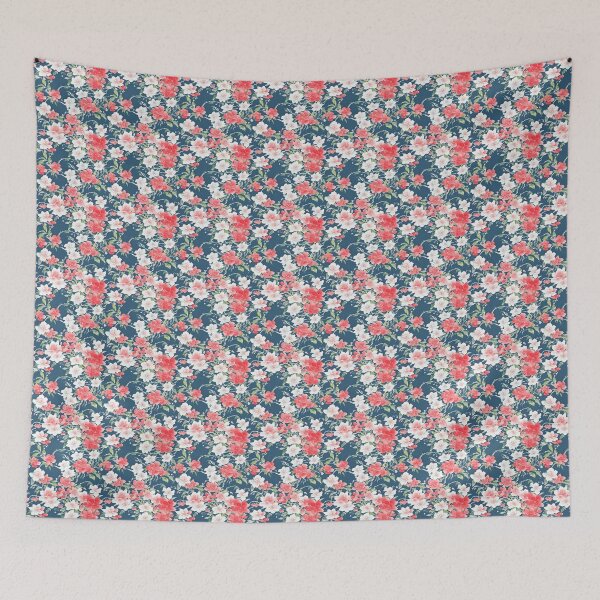 Item preview, Japanese flowers 07. Digital watercolor. designed and sold by DoodleLandShop.