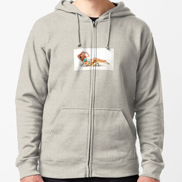 fishing girl hoodie
