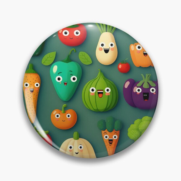 Item preview, Funny vegetables with laughing faces designed and sold by br3wow.
