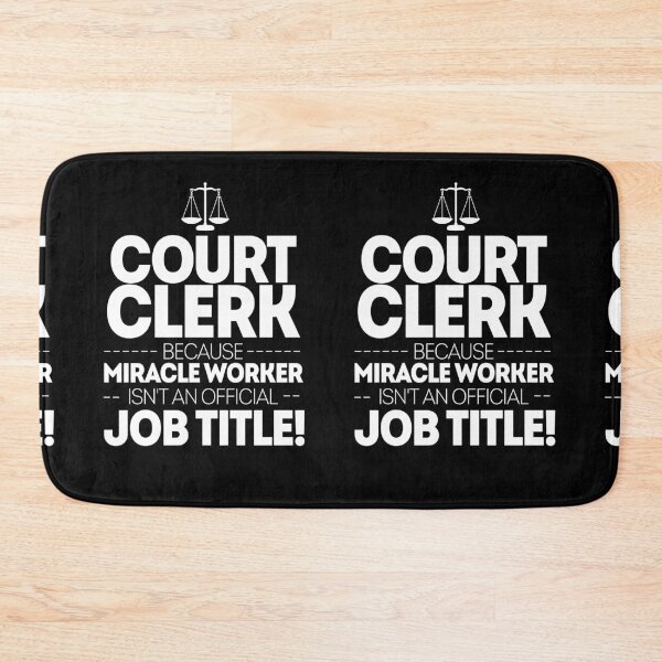 Item preview, Court Clerk Miracle Worker designed and sold by TeesYouWant.