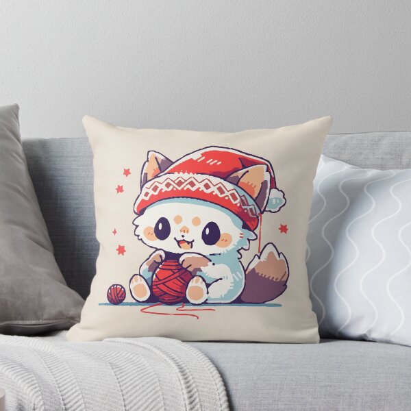 Item preview, Cat playing with balls of yarn designed and sold by etherElric.