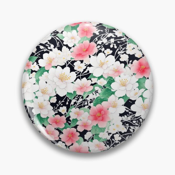 Item preview, Japanese flowers 08. Digital watercolor. designed and sold by DoodleLandShop.