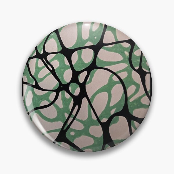 Item preview, Green & Black Web Tangle Amoeba designed and sold by Echo-loca.