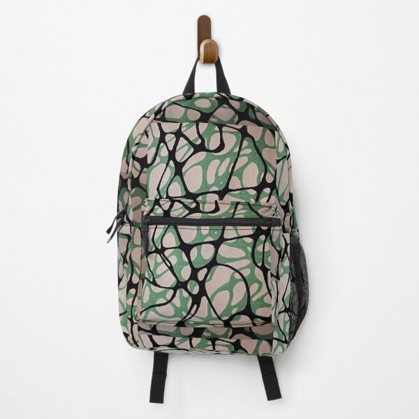 Item preview, Green & Black Web Tangle Amoeba designed and sold by Echo-loca.