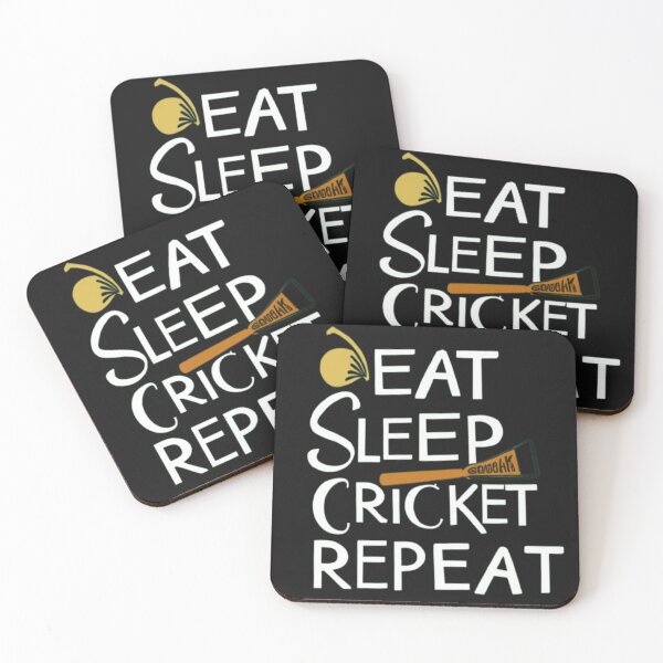Item preview, Eat Sleep Cricket Repeat | The Cricket Lover's T-Shirt designed and sold by ArtsyElegance4U ⭐⭐⭐⭐⭐.
