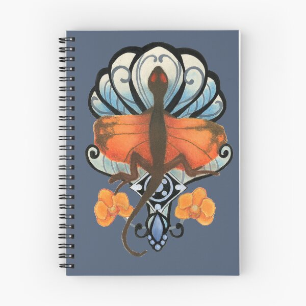 Item preview, Flying lizard and flowers designed and sold by KnowingWonder.
