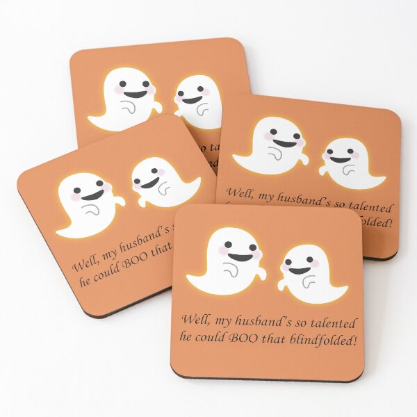 Item preview, 2 Ghost Wives: Well, my husband's so talented he could BOO that blindfolded! designed and sold by SomeGuyLou.