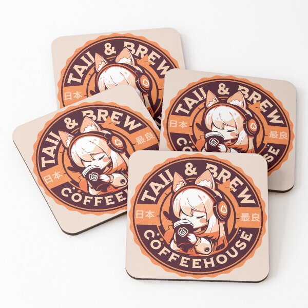 Item preview, Tail & Brew Coffeehouse designed and sold by Chibi Cat Art Corner.