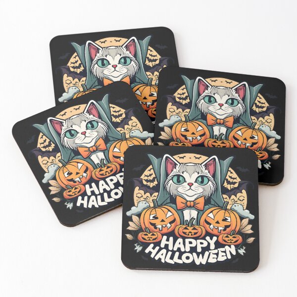 Item preview, Vampire Cat on Halloween: When Fangs and Charm Come Together to Celebrate designed and sold by JackJazz.