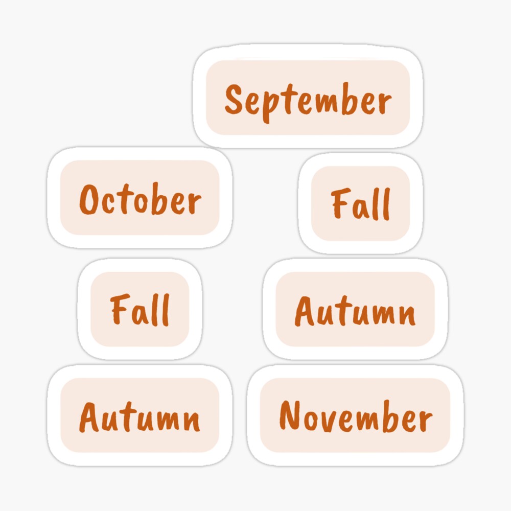 November Monthly Bullet Journal Sticker Kit Autumn Thanksgiving