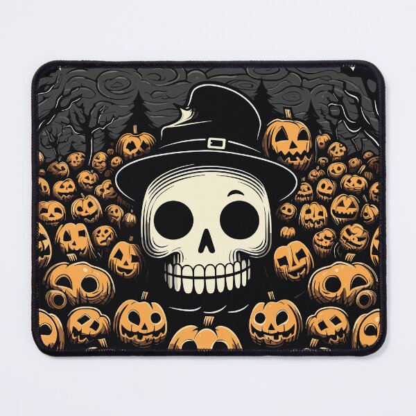 Item preview, Pumpkin Cemetery Creepy Halloween Skull designed and sold by Digitalio.