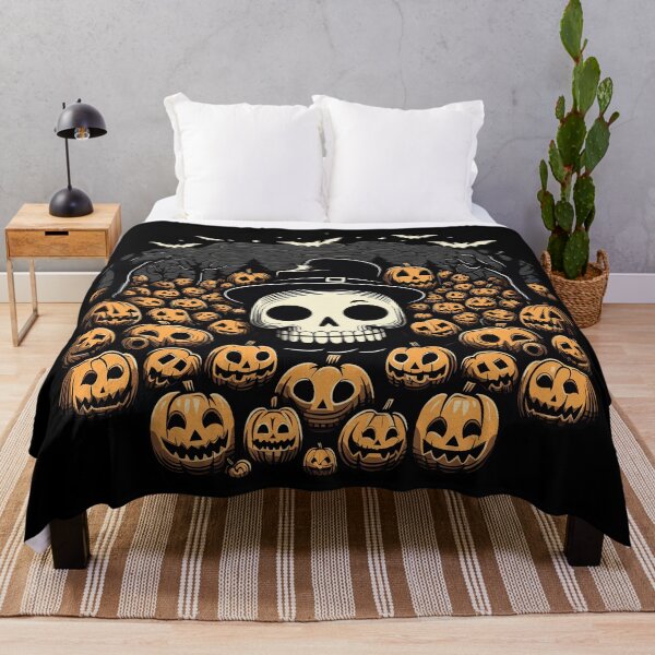 Item preview, Pumpkin Cemetery Creepy Halloween Skull designed and sold by Digitalio.