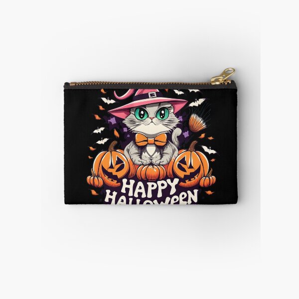 Item preview, Witch Cat on Halloween: Enchanting the Night with Feline Charm designed and sold by JackJazz.