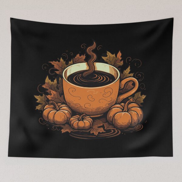 Item preview, Warm Pumpkin Coffee designed and sold by Digitalio.
