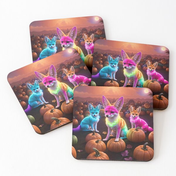 Item preview, Neon Rainbow Fantasy Halloween Fennec Fox designed and sold by The Devil That You Forgot.