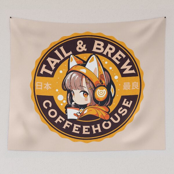 Item preview, Tail & Brew Coffeehouse 4 designed and sold by Chibi Cat Art Corner.
