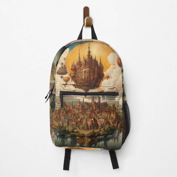 Item preview, Victorian Cloud City Travel Poster Victorian Inspired Art designed and sold by CDC40.