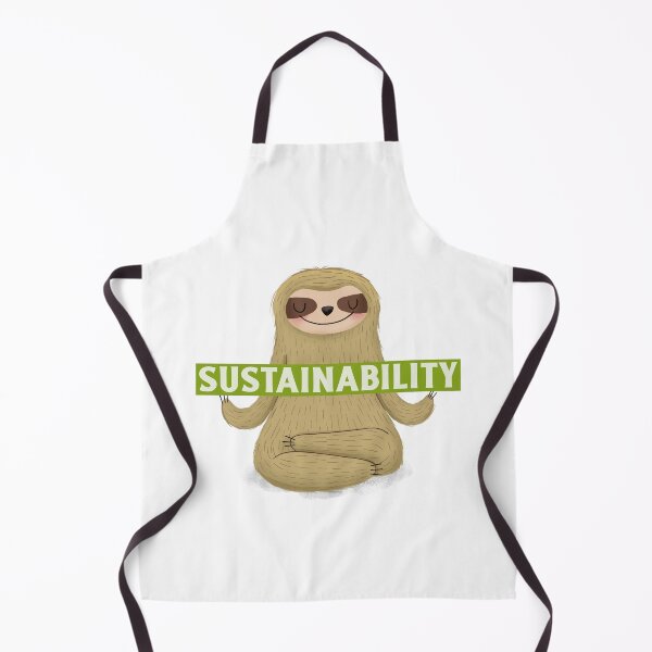 Item preview, Sustainability Cute Sloth Holding A Sign While Practicing Yoga designed and sold by pixelplaza.