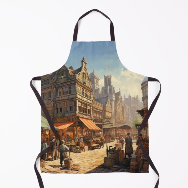 Item preview, Bustling Victorian Market Victorian Inspired Art designed and sold by CDC40.