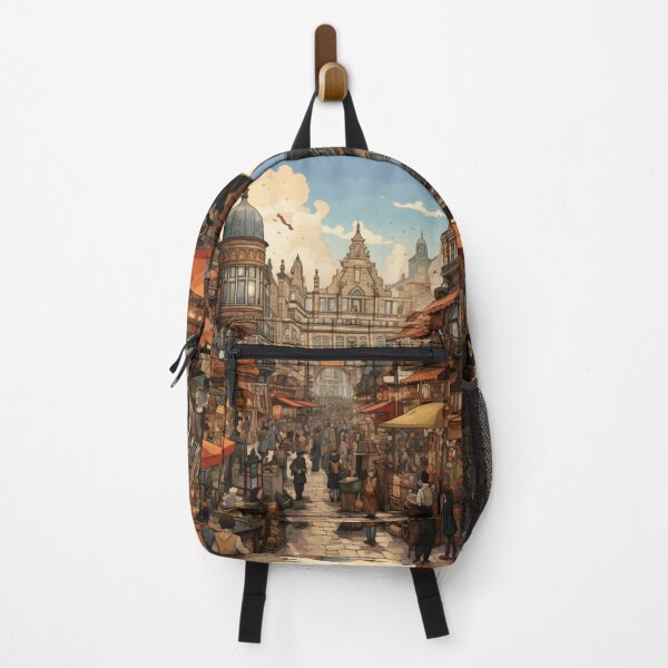 Item preview, Bustling Victorian Market Victorian Inspired Art designed and sold by CDC40.
