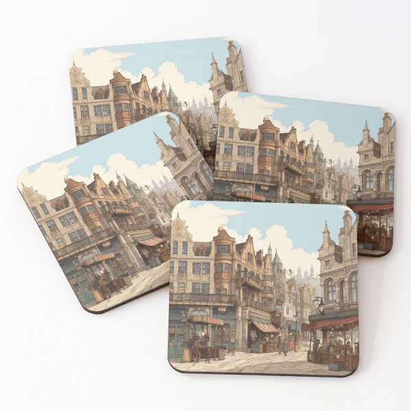 Item preview, Bustling Victorian Market Victorian Inspired Art  designed and sold by CDC40.