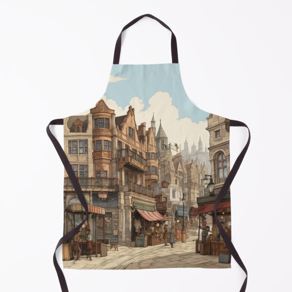 Item preview, Bustling Victorian Market Victorian Inspired Art designed and sold by CDC40.