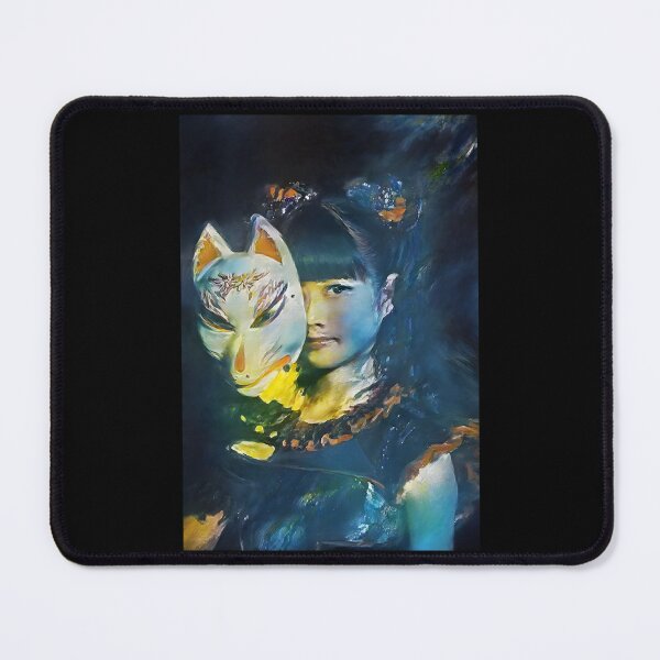 Item preview, Yui-Metal Fox God Mask Babymetal Painting Digital Fan Art designed and sold by AngelesDew.