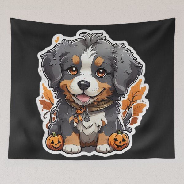 Item preview, Pumpkin field pup, Bernese mountaindog designed and sold by DBPauwels.