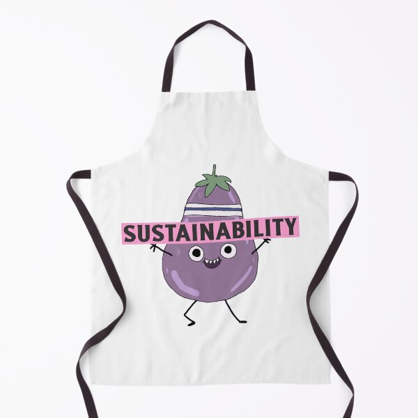 Item preview, Sustainability Happy And Sporty Purple Eggplant With Headband designed and sold by pixelplaza.
