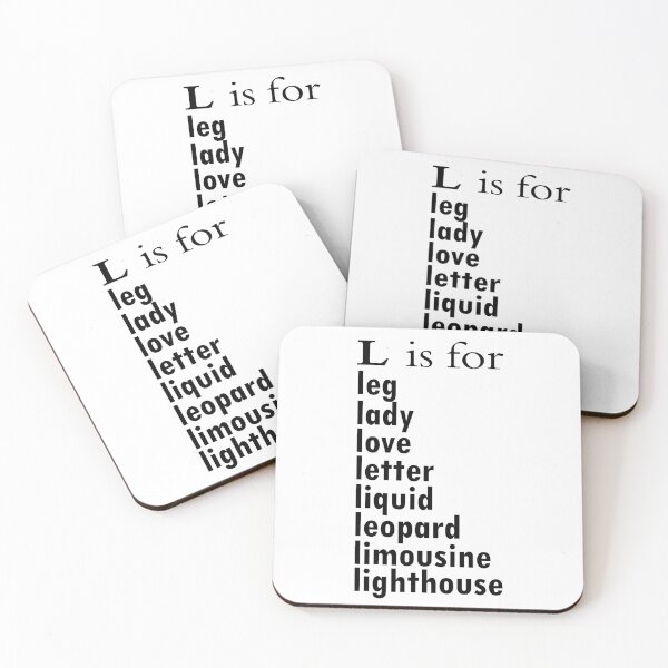 Item preview, The L is for leg: Alphabet a-z Words - Alphabet Words designed and sold by matrixvip.