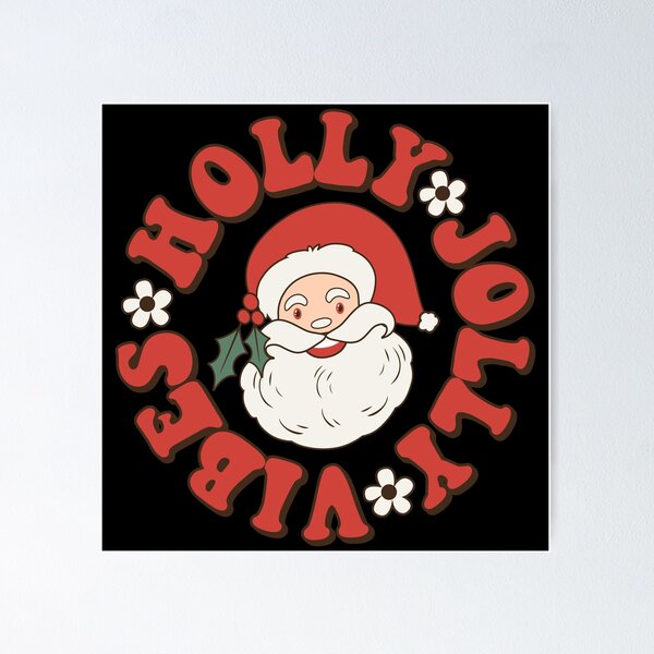 Item preview, Santa Holly Jolly Vibes  designed and sold by HolidayFantasy.
