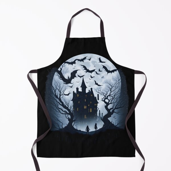 Artikelvorschau, Moonlit Haunts: Haunted Houses on a Beautiful Moonlit Sky T-Shirt entworfen und verkauft von mrabdennour.