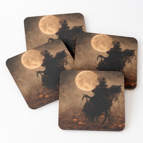 Item preview, Ride to Sleepy Hollow Halloween Tale Pumpkin Head on a Horse  designed and sold by Lucid Imagined.