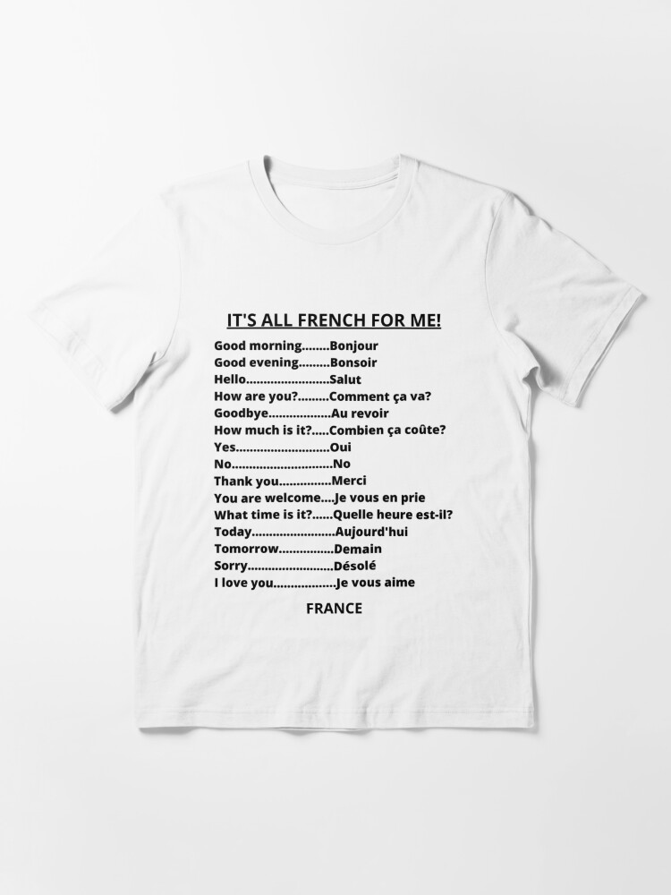 French words translated into English