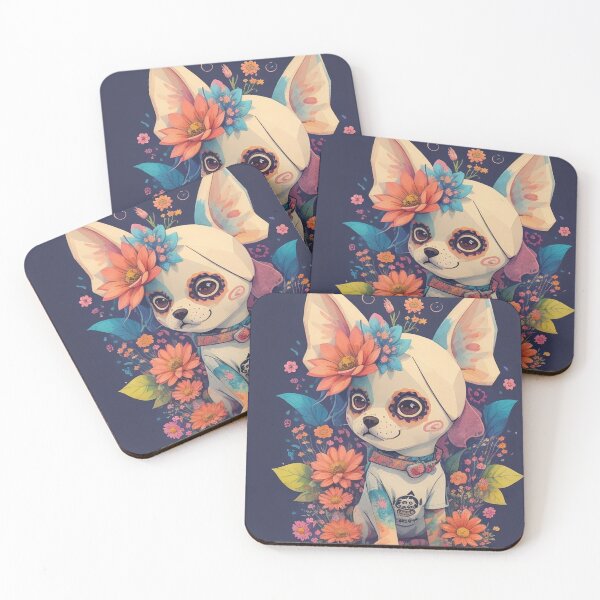 Item preview, Day Of The Dead Dog Skulls Sugar Puppy Mexican Death Day For Dog Lover  designed and sold by Petsthetic.