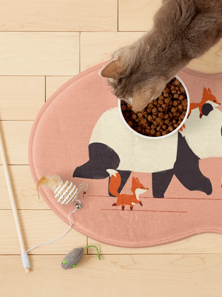 Pet Mat, Panda and Foxes designed and sold by jayfleck