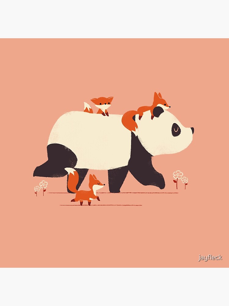 Thumbnail 2 von 2, Stofftasche, Panda und Füchse designt und verkauft von jayfleck.