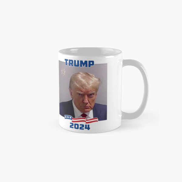 TRUMP PHOTO MUG CUP US FLAG MAGA REPUBLICAN GOP COFFEE TEA CERAMIC NEW  EXCELLENT